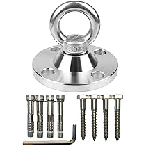 天井フック ステンレス 吊り下げ金具 エアリアルヨガ ハンモック ハンキング Amazon.co.jp: 360度回転 天井フック 耐荷重500kg ステンレス